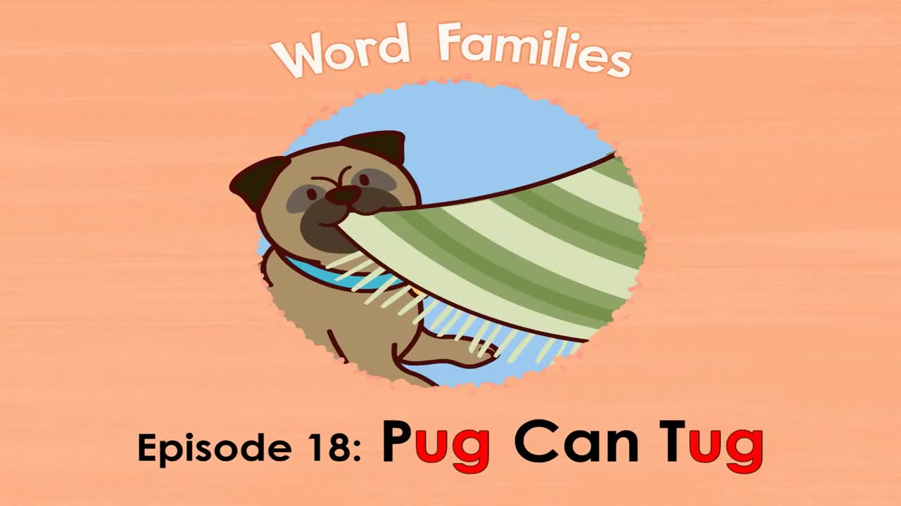 Word Families 18  Pug Can Tug   Level 1   By Little Fox