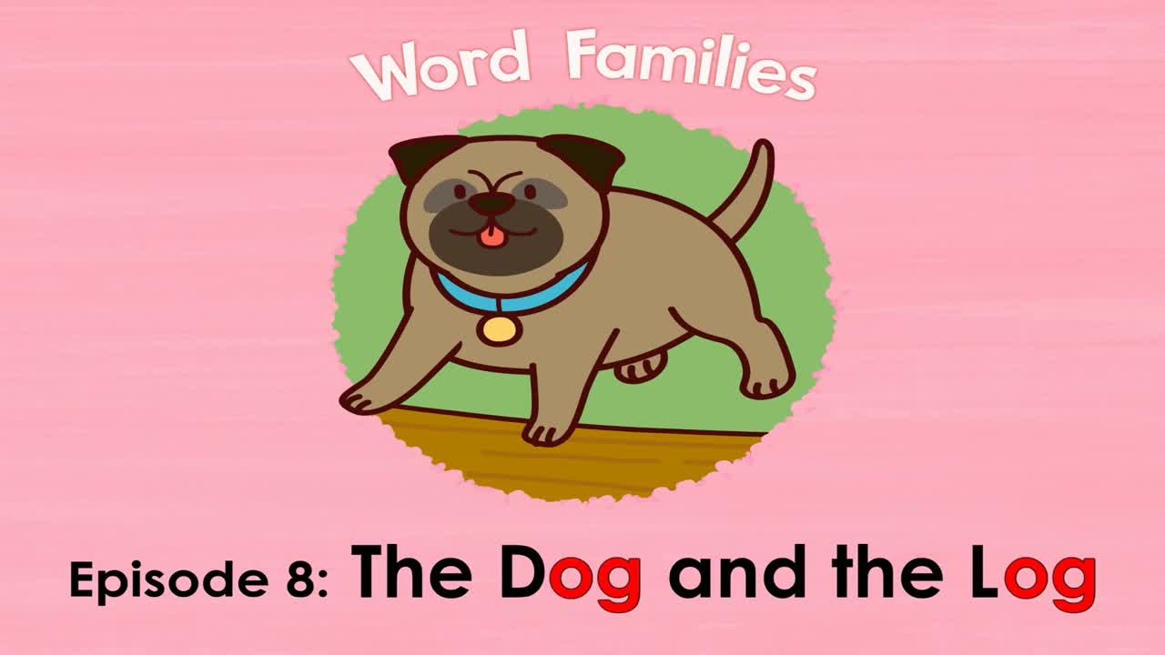 Word Families 8  The Dog and the Log   Level 1   By Little Fox