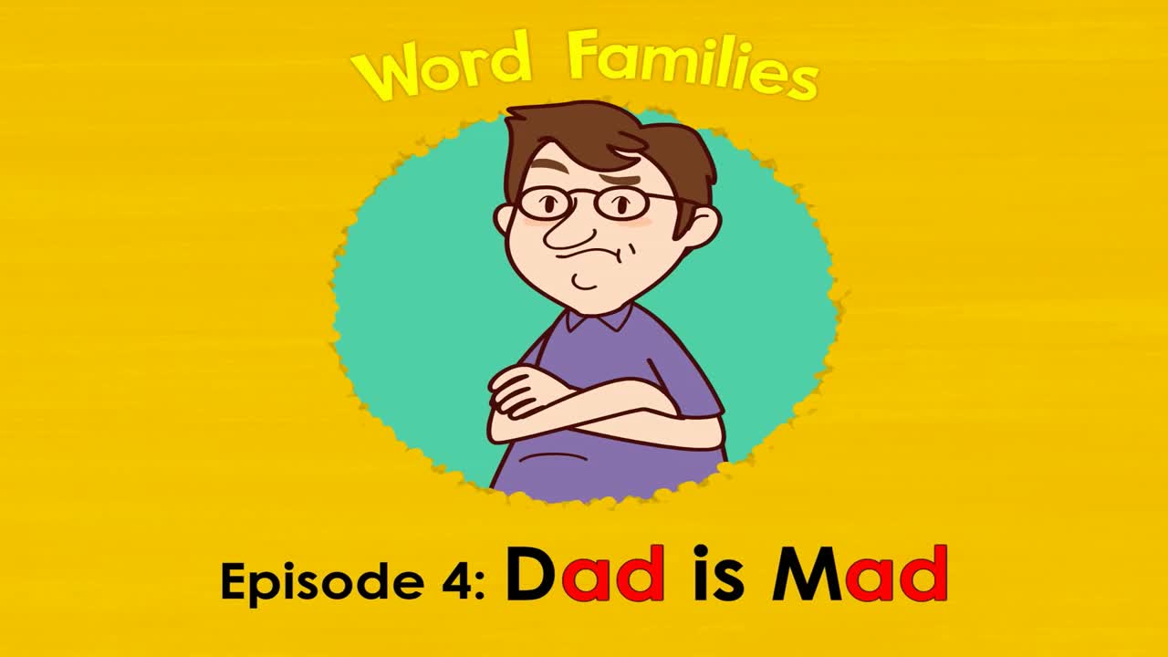 Word Families 4  Dad is Mad   Level 1   By Little Fox
