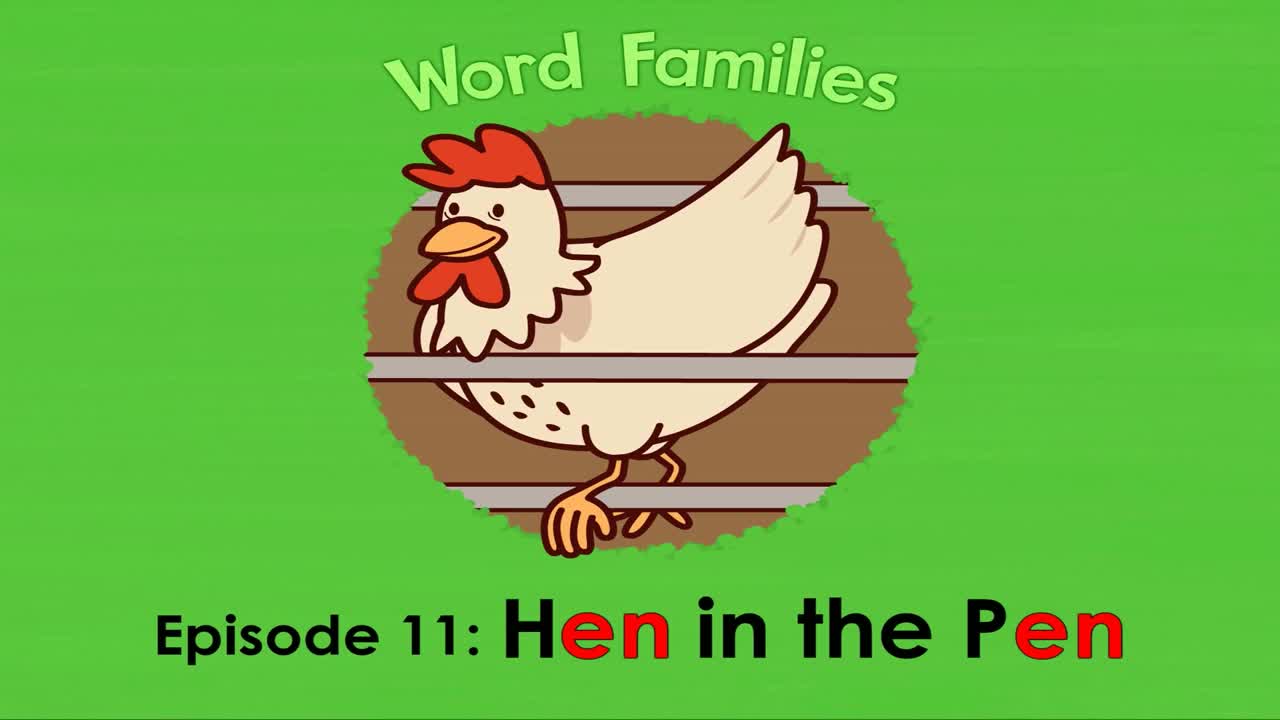 Word Families 11  Hen in the Pen   Level 1   By Little Fox