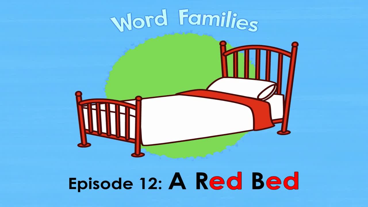 Word Families 12  A Red Bed   Level 1   By Little Fox